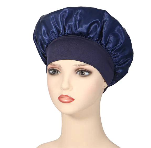 Wide-Edge Elastic Shower Cap