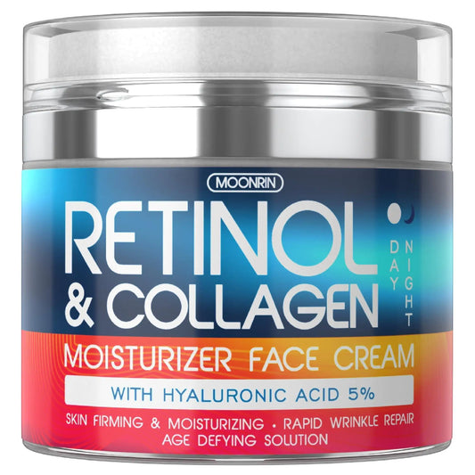 Retinol Cream for Face   Collagen and Retinol Moisturizer with Hyaluronic Acid