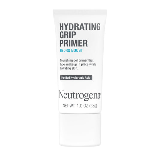 Neutrogena Hydro Boost Hydrating Grip Primer Gripping Face Primer with Purified Hyaluronic Acid Locks Makeup in Place while Hydrating Skin Gel Primer Appears Invisible When Dry 1.0 oz