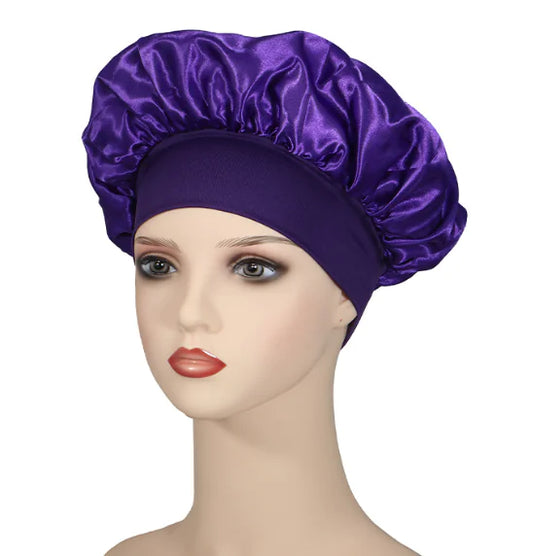 Wide-Edge Elastic Shower Cap